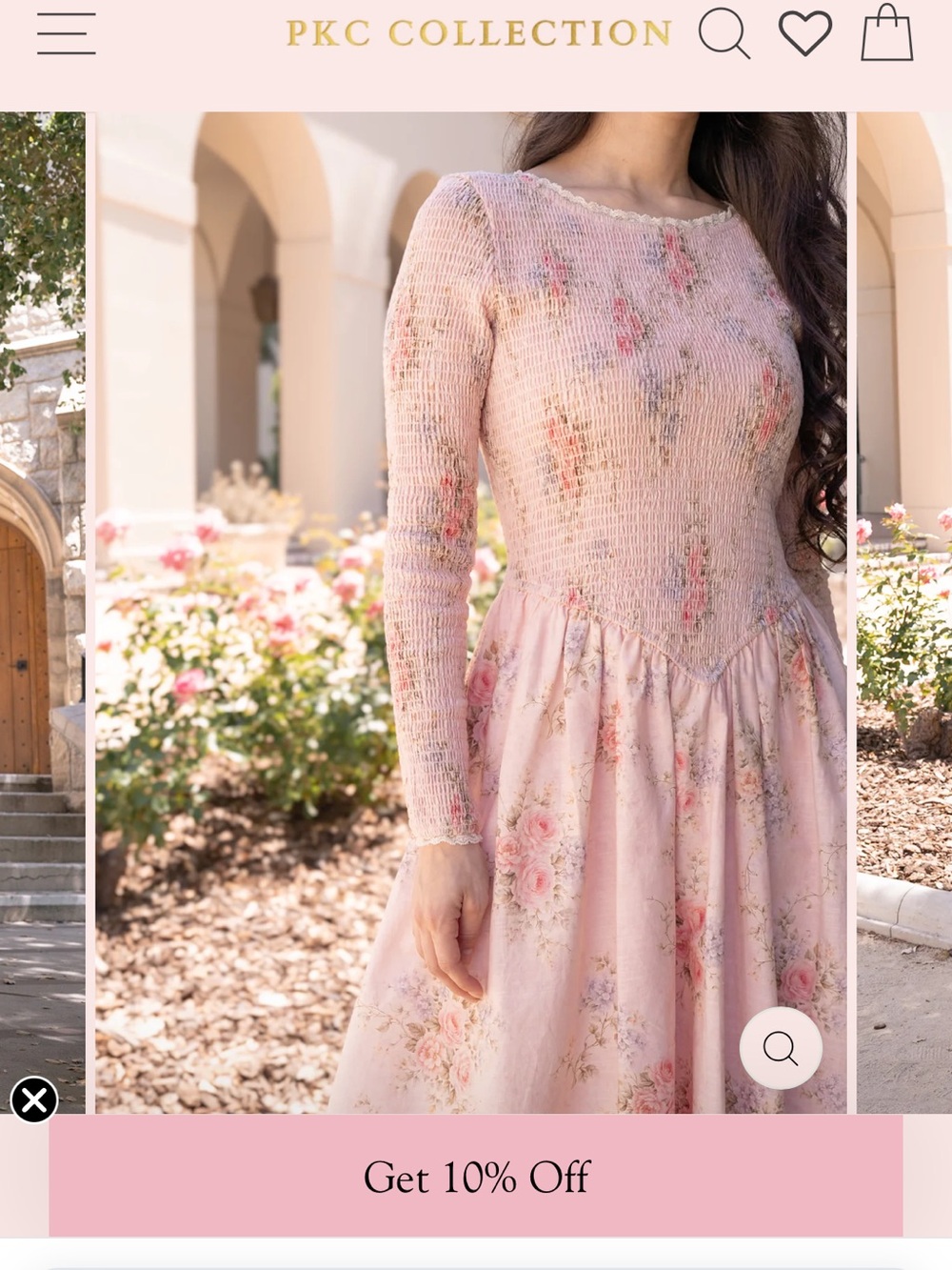 Dainty Jewells Pink Floral Midi Dress - Picture 4 of 9